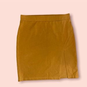 Mustard Stretchy Skirt